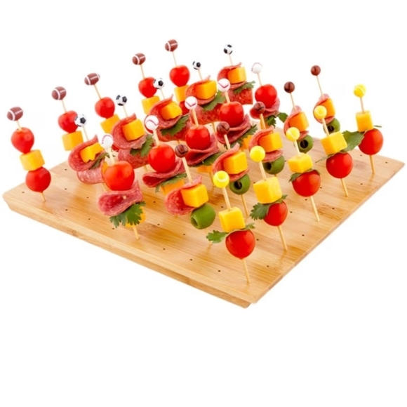Bamboo skewers board 100 holes
